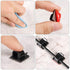 Maitys 60 Pieces Outdoor Cable Clips - Christmas Adhesive Hooks, Cable Management Wire Light Clips for Fairy Light