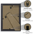 Icona Bay 5x7 Picture Frame Set - Black, 10 Pack, Simple Modern Design with Table Top Kickstand & Wall Hanging Hooks