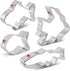 Ann Clark 4-Pc. Fish Cookie Cutters, Cute Goldfish & Angel Fish Shapes, Made in the USA