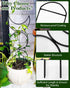 sousac 4 Pack Trellis for Indoor Climbing Plant, Small Metal Garden Trellis for Potted Plants, Stake Mini Treleaf