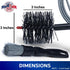 3 inch 10 B67C Pellet Stove & Dryer Vent Cleaner Kit Head and ft Long Steel Flexible Brush for Fireplace Chimney, Ash