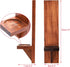 OwnMy Set 2 of Wooden Wall Candle Sconces Rustic Wall Mount Wooden Pillar Candle Sconces, Brown Farmhouse Wall Candle