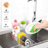 304stainless 14in-18in) YQh Retractable Sink Drain Rack, Steel Expandable Sink Storage Rack, Adjustabl Kitchen Sponge
