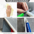 78 Inch Collapsible Shower Threshold Water Dam Barrier, Self Adhesive Silicone Splash Guard