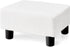 BRIAN & DANY Small Foot Stool Ottoman, Footstool with Legs, Teddy Velvet