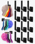 Hat Rack for Hat Storage (12-Pack), Multi-Purpose Wall Organizer with Strong Adhesive Hat Hooks for Baseball Caps