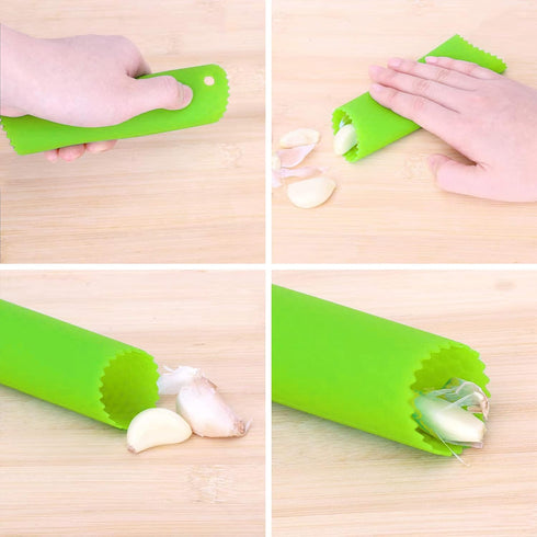 Garlic Press Rocker | Stainless Steel Garlic Mincer Crusher | Professional Kitchen Gadgets with Ergonomic Handle