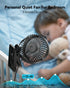 GEHEN 3-Speed Clip-On Fan with Strong Airflow, USB-Powered, Ultra-Quiet Operation for Bedroom, Office & Stroller Use
