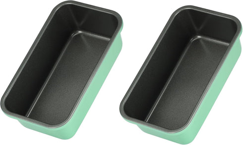 Monfish 2pcs Bread Loaf Pans for Home Baking, 1lb Non-Stick Carbon Steel Loaf Tin