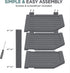 Bambuesi Plate Organizer for Cabinet, Bamboo Kitchen and Bathroom Organization for Space Saving