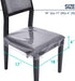 Zipcase 6 Pack Clear Dining Chair Covers/Slipcovers, Waterproof PVC Material, Set of 6