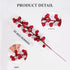 36 Pack 8.5 Inch zjlmit Christmas Tree Decorations Artificial Red Berry Stems Christmas Berry Picks with Holly Berries