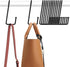 ZEDODIER 15 Pack Purse Hanger Hooks for Closet, Sturdy Metal S Hooks Bag Organizer, Black