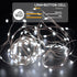 12 Pack 7FT 20LED Led Fairy Lights - White, Battery Operated LED Silver Wire String Lights, Mini Firefly Starry String