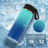 Volhoply 18oz Insulated Water Bottle Bulk 4 Pack, Kids Stainless Steel with Straw, Assorted Colors