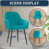 2PCS) Velvet Curved Back Dining Room Chair Covers with Arms Stretch Swivel Bar Stool Chair Slipcover with Armrest