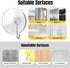 HangerSpace Suction Cup Hooks, 12 Pack Upgrade Clear PVC Window Suction Cups with Metal Hooks for Kitchen Bathroom