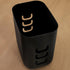 2.5 STORi Luup Trash Can (Black) - Reuse Grocery Bags - Plastic Garbage Container for Bathroom, Vanity, Laundry Room