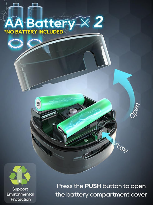 IGOKOTI Mini Desk Vacuum Cleaner, Battery Operated Handheld Vacuum for Tabletop Cleaning (no Battery Included)
