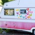 18Pcs Valentine's Day Reflective Car Magnets, Cute Conversation Heart Fridge Stickers for Mailbox, Cabinets