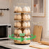 Countertop, 5 Countertop 30 Countertop Wooden Fresh Egg Holder Layer Rotating Egg Holder for Fresh Eggs, Stackable
