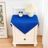 2 Pack 24X24 Inch Small Square Table Cloth Royal Blue Tablecloth Washable Polyester Solid Table Cover for Night Stand