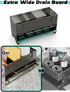 Kitchen Sink Caddy Organizer, Sponge Holder for Kitchen Sink with Upgraded Extra-Wide Drain Board, Efficient Drainage