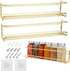 2 Pack Self Adhesive Wall Mounted Fridge Refrigerator Spice Racks,Metal Kitchen Seasoning