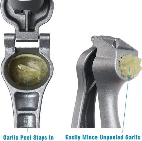 Longmann Pamperd Chf Garlic Press, Garlic Mincer Easy-squeeze Ergonomic Handle, No Need To Peel, Rust Proof