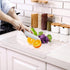 Acrylic Cutting Board with Counter Lip, 17" x 13" Clear Non-Slip Cutting Board for Kitchen Countertop Protection