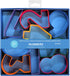 R&M International 9-Piece Set, Assorted Colors, 3" Cookie Cutters