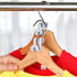 Mlici Connector Hooks Hanger Extenders for Velvet Hangers Coat Clothes Garment, Mini Cascading Velvet Hangers with Hooks, Heavy Duty Huggable Hangers Space Saving(Grey) by Mlici