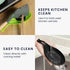 kwmobile Silicone Spoon Rest Set - 2 Pieces Holders for Stove Top Kitchen Counter, Rests for Spoons and Utensils