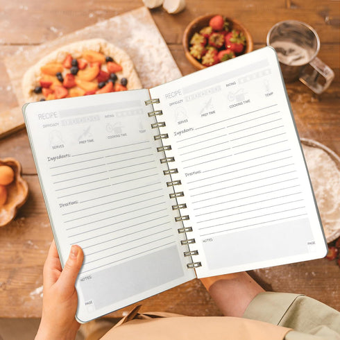 Perfect Blank Recipe Book: Hardcover Personal Recipe Notebook to Write Your Own Recipes, Holds 144 Exclusive Formulas
