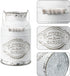 APSOONSELL White Farmhouse Metal Flower Vase, French Style Shabby Chic Decor for Kitchen, Bathroom, Weddings