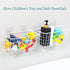 VEGEVIGI 2 Pack Metal Bath Toy Holder, Hanging Bathtub Toy Storage, Wall Mounted Bath Tub Baby Toys Organizer, Iron