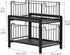 NPPLUS 2-Tier Under Sink Organizer - Iron Cabinet Organizers with Sliding Drawer for Bathroom Kitchen Desktop (Black)