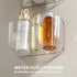 4 Pack, Packet Kitchen Under Sink Cabinet Door Organizer, Adhesive Clear Acrylic Wall Mount Shelf, Bathroom Makeup