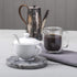 WM Bartleet & Sons 1750 Traditional Porcelain Sugar Bowl with Lid & Spoon, White