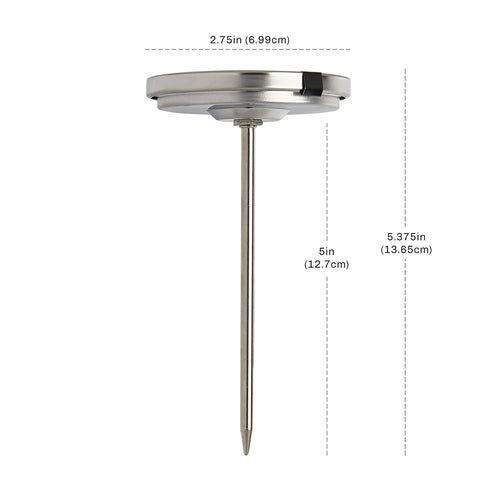 CDN Ovenproof Meat Thermometer, NSF Certified Pro Accurate, 2" Dial, Waterproof, Easy-to-Read