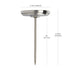 CDN Ovenproof Meat Thermometer, NSF Certified Pro Accurate, 2" Dial, Waterproof, Easy-to-Read