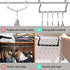 Closet Organizers and Storage, 8 Pack Stronger Space Saving Hangers with 5 Holes for Heavy Clothes, Magic Home