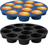 Webake Silicone Air Fryer Muffin Pan, Nonstick 1.8 Inch Mini Muffin Tin, Set of 2, 12-Cavity