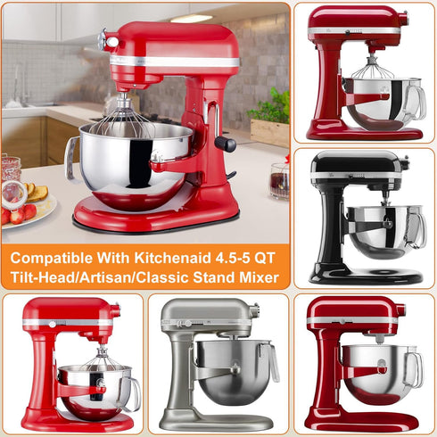 Sliding Mat for KitchenAid Mixer, Appliance Slide Mats, Moving Tray for 4.5-5 Qt Tilt-Head Stand Mixer