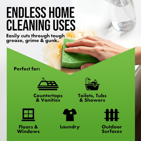 HARRIS 30% Vinegar Cleaner - Extra Strength All-Purpose Solution for Home & Garden