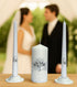 Unity Candle Set for Wedding Ceremony & Reception – 6” Pillar & Two 10” Taper Candles – Handmade in USA, White