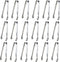 18PCS Mini Tongs for Appetizers, 5Inch Serving Tongs, Small Kitchen Utensils for Sugar Cubes, Coffee, Tea Party, Dessert