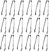 18PCS Mini Tongs for Appetizers, 5Inch Serving Tongs, Small Kitchen Utensils for Sugar Cubes, Coffee, Tea Party, Dessert