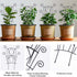 4 Pack Yhtpouqe Stackable Metal Plant Trellis for Climbing Plants Outdoor/Indoor - Sturdy Garden Trellis for Potted