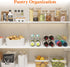 Lifewit Plastic Stackable Wine Rack for Refrigerator, Cabinet, Countertop, Holds 4 Bottles, Water Bottle Organizer